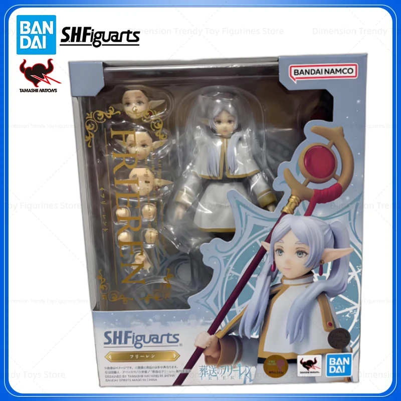

Bandai In Stock Original S H Figurats Anime Frieren Beyond Journey's End Frieren Action Figure Model Toy PVC Collection Gift DT