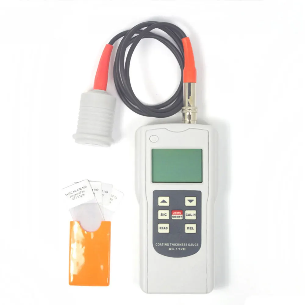 Portable Digital Coating Thickness Gauge 0-12mm 0.01mm / 0.1mm AC-112H Paint Thickness Meter