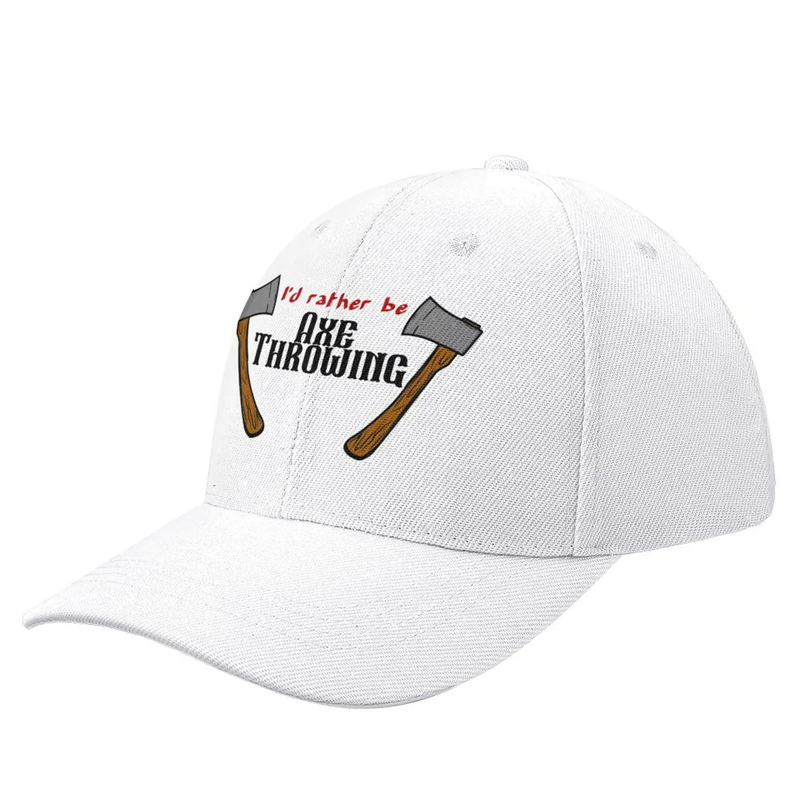 I'd rather be Axe Throwing Baseball Cap Hat Luxury Brand Hat Baseball Cap Mountaineering Dropshipping Women's 2024 Men's