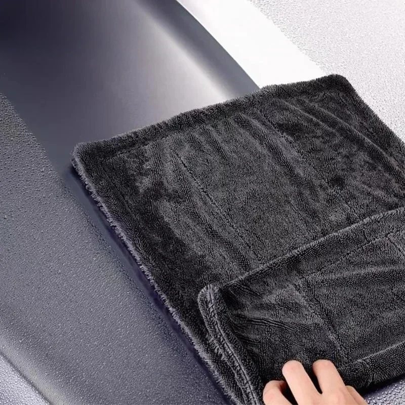 Extra Large Car Drying Towel, 1300GSM Microfibre Double Twist Plush, Super Absorbent, Car Wipe Clean Drying Towel for Car