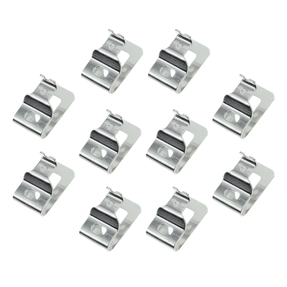 

10 Pcs Electrical Tools Belt Hook Clip Key Fob Heavy Duty Keychain Steel Dcf885 Power