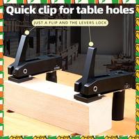 Professional Tool Woodworking Desktop Quick Acting Hold Down Clamp Desktop Clip Fast Fixed Clip For Woodworking Benches Dog Hole