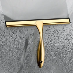 Stainless Steel Window Glass Cleaning Tool with Handle Silicone Rubber Brush Bathroom Shower Squeegee Kitchen Car Mirror Wipers