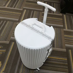 New round tube travel luggage hard case student trolley suitcase 20/24/26 inch trolley case aluminum frame luggage boarding case