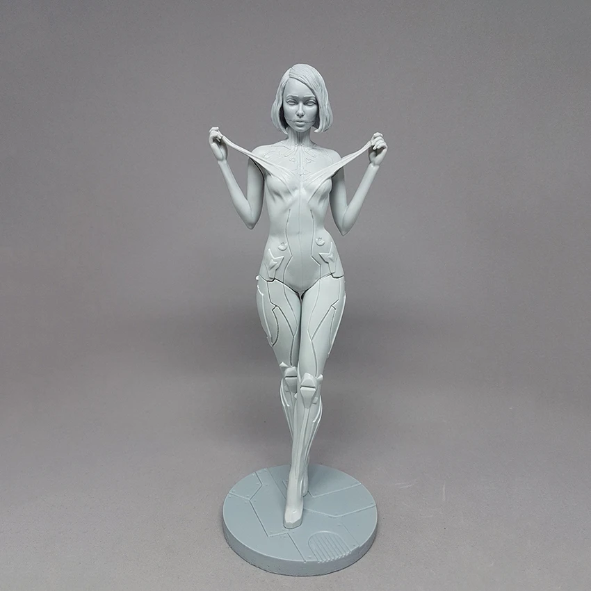 Unassambled   1/9 200mm   New skin woman  fantasy stand soldier     figure  Resin figure miniature model kits Unpainted