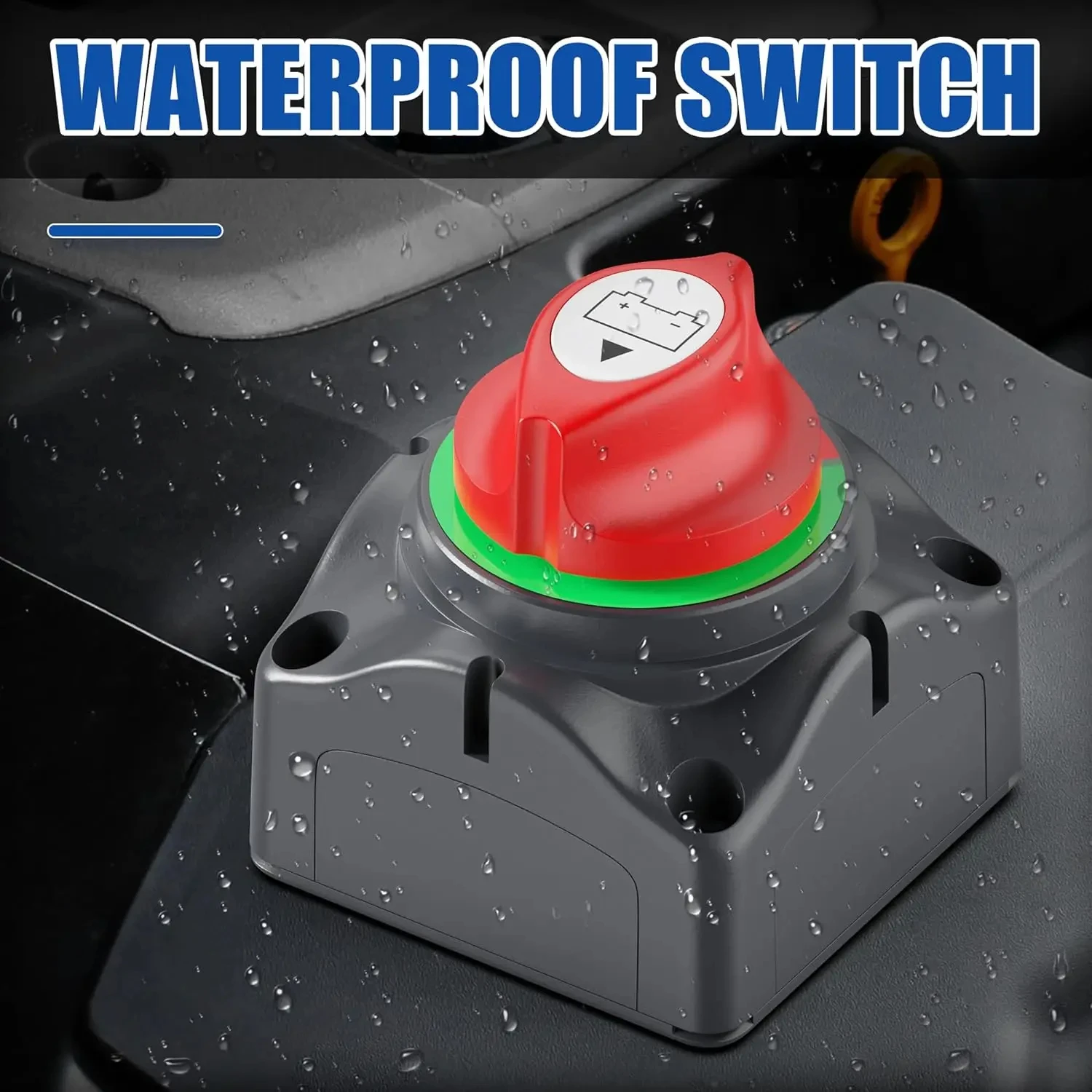 

Car Battery Disconnect Switch 2 Position Automotive Marine Disconnect Switch CUT ON-OFF Rotary Switch For 12V-48V RV Marine Boat