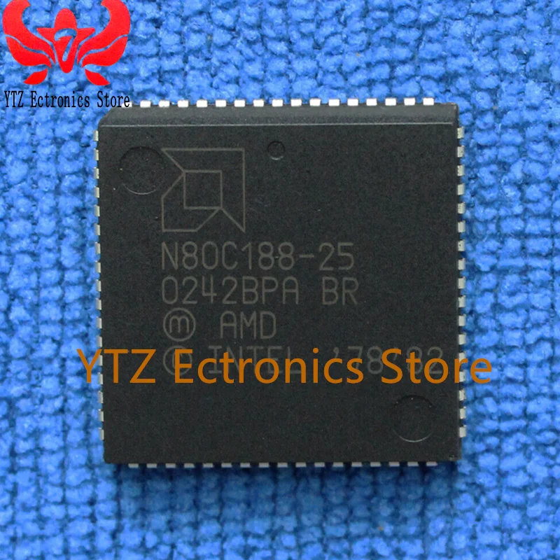 1piece N80C188-25  100%New&Orginal 80C188 - Microprocessor, 16-Bit