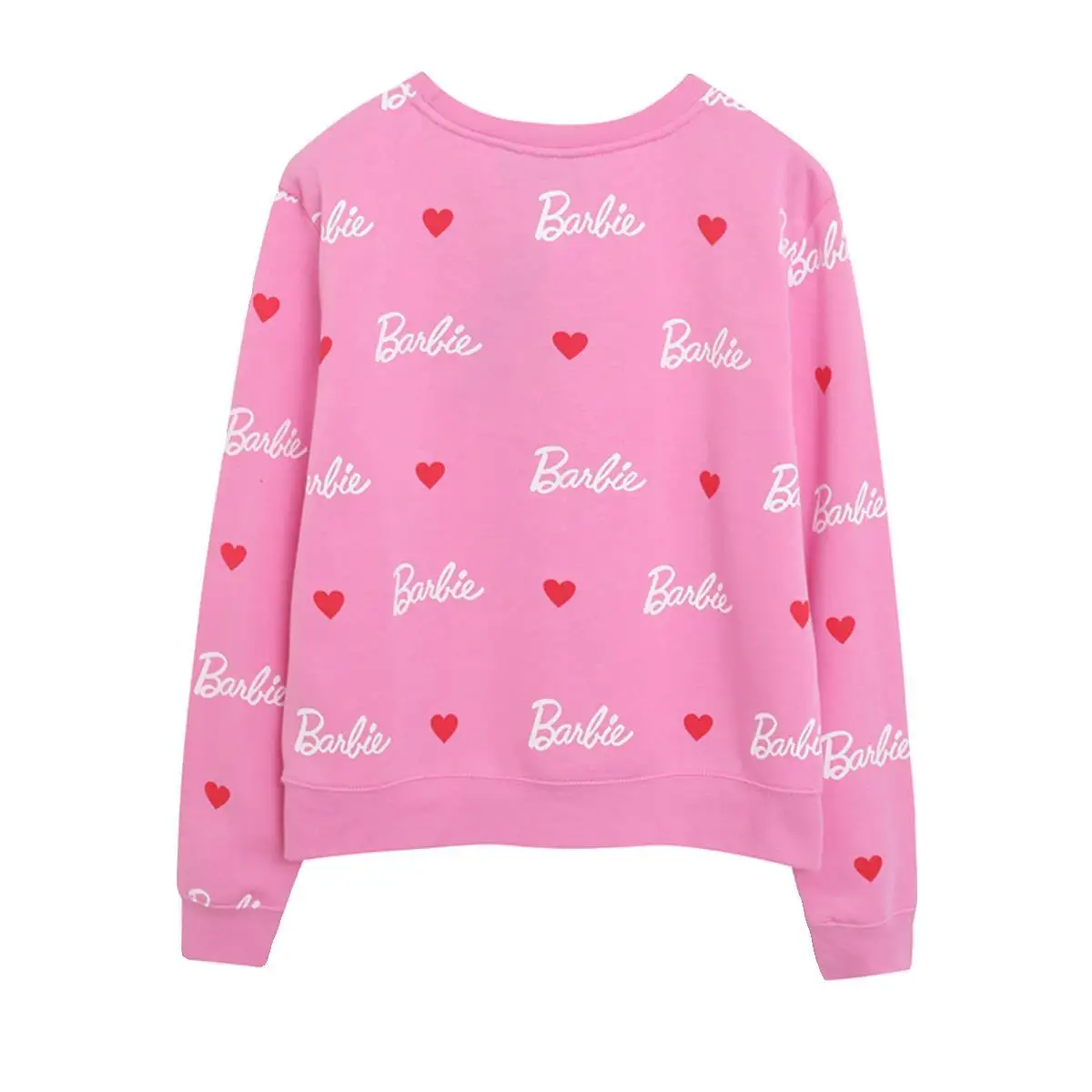 Barbie Pink Hoodies Casual Autumn Spring Y2K Cartoon Hot Girls Sweatshirts Streetwear Comfortable Pullover Women Clothing Gifts