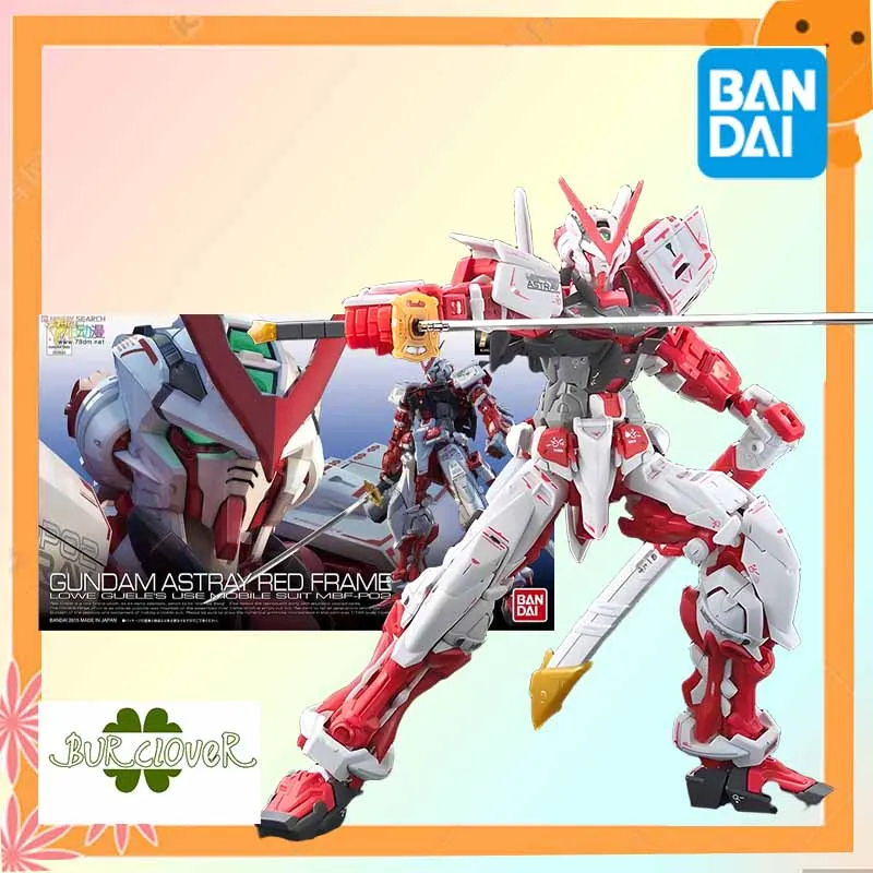 

BANDAI Original GUNDAM RG 19 MBF-P02 HERESY GUNDAM RED MACHINE Anime Action Figure Assembly Model Toys Collectible Model