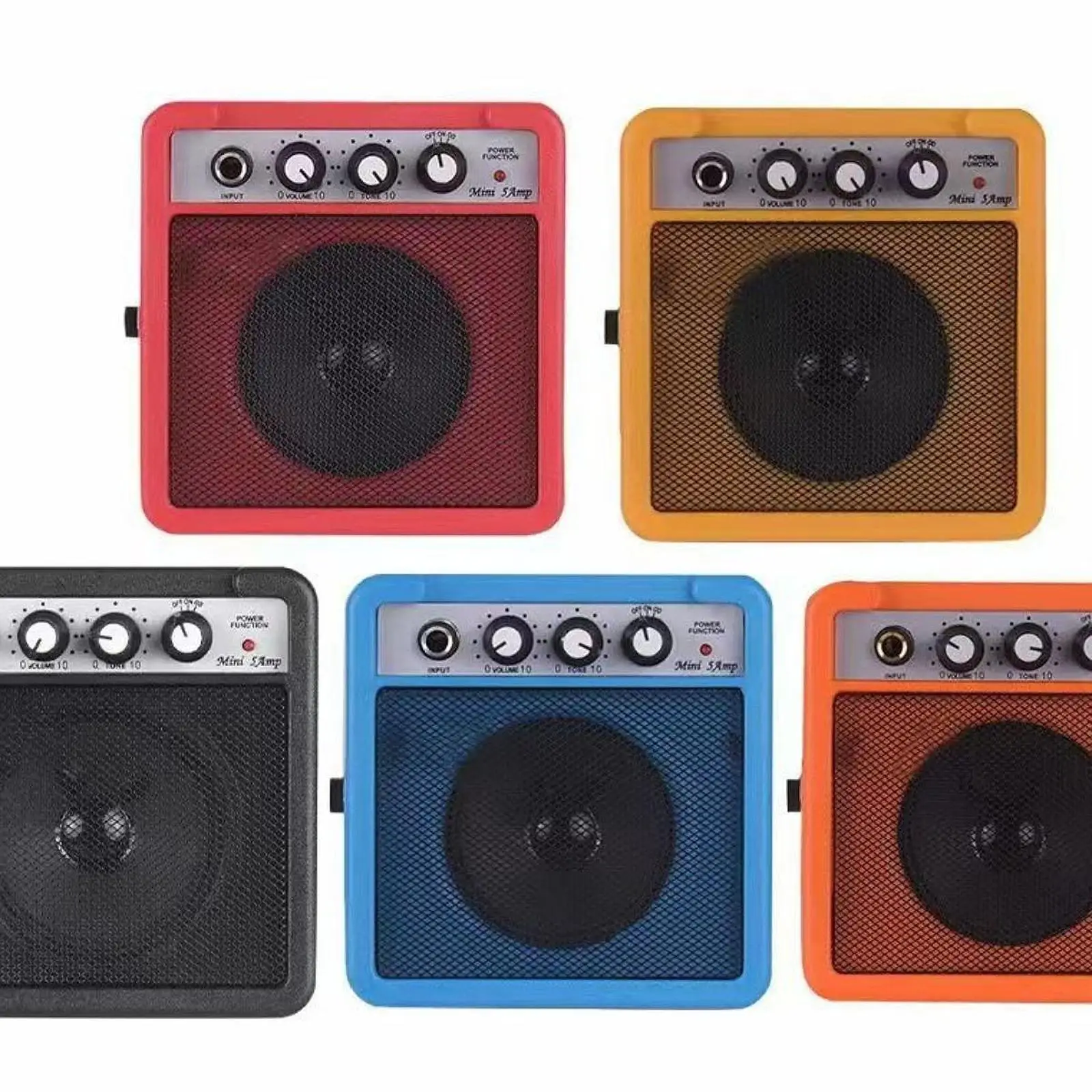 Electric Guitar Amp 5W Mini Amplifier Combo for Acoustic and Bass Guitar Travel Friendly Sound Box
