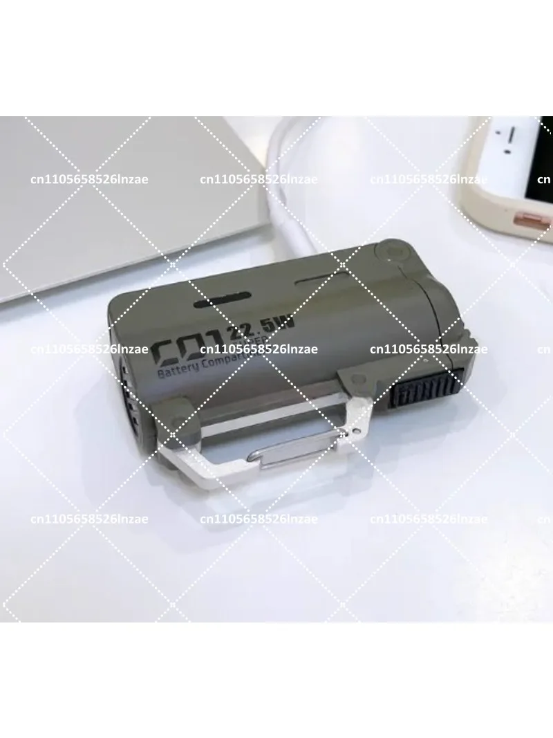 Outdoor Portable 5000mAh Power Bank 22.5W Fast Charging with Built-in Cable, Replaceable Battery for Travel