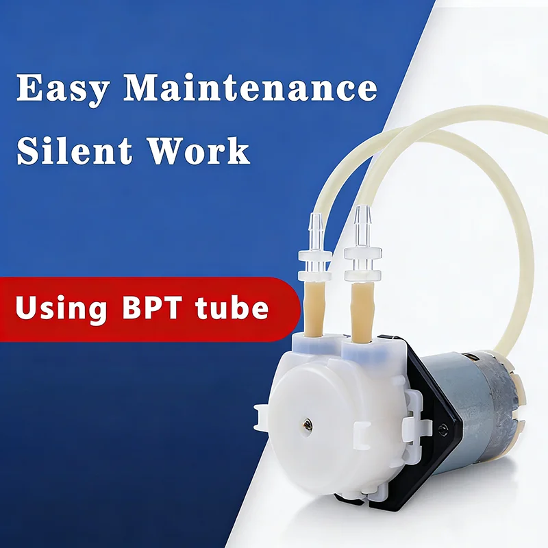 L Board Peristaltic Pump for Aquarium & Lab Analysis Heat-Resistant Weak Acid/Alkali Compatible Dosing Pump DC 6V 12V 24V