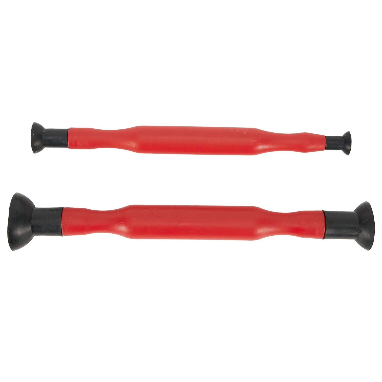 Requintado Valve Lapping Grinding Stick com ventosas, Borracha de plástico vermelho, Ferramentas manuais, 2pcs