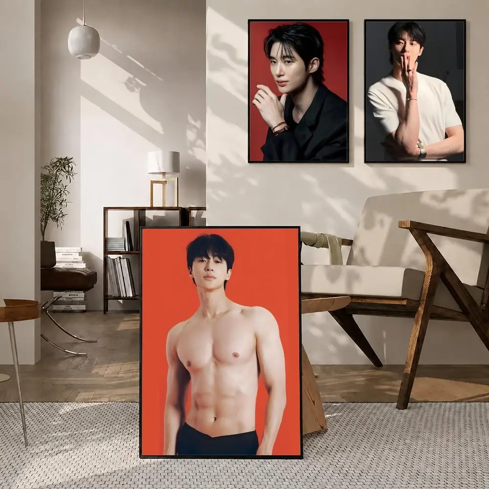 Actor Byeon Woo-seok Poster Poster Room Wall Art Decor Waterproof Stickers For Home Bar Bedroom Decoration