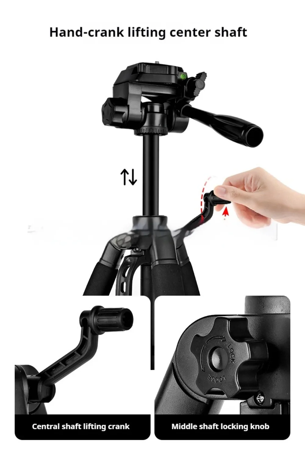 F550 Phone Holder Professional Tripod Phone Stand Multi-function Mobile Stand Holder Suitable for Travel Record Shooting