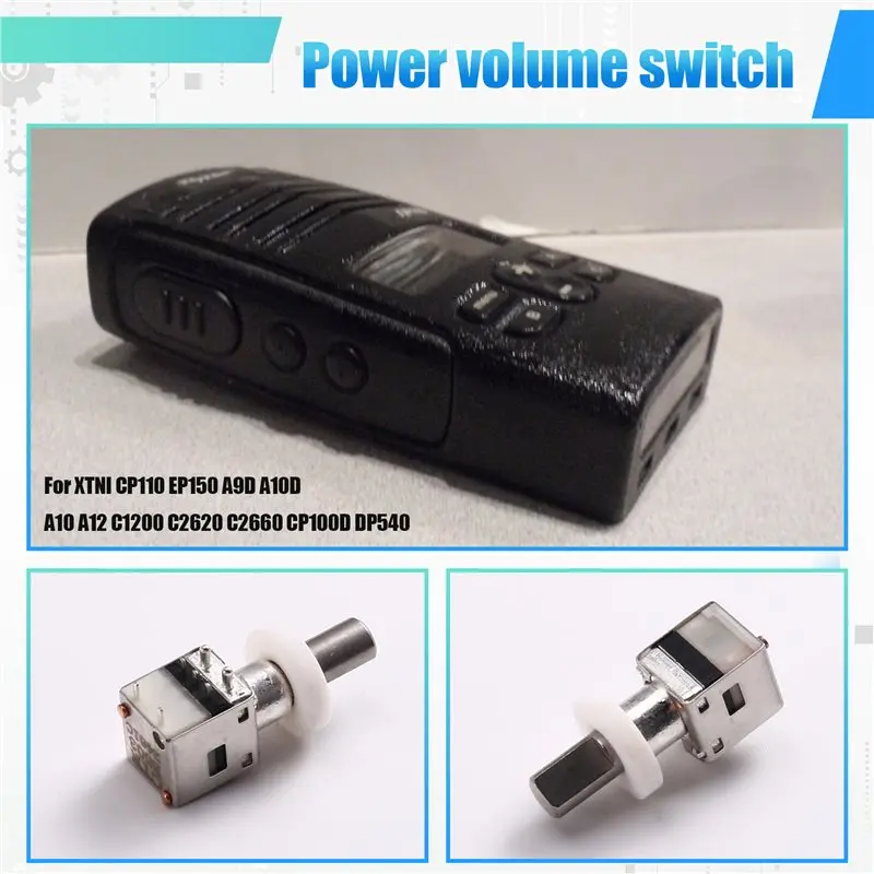 3Pcs Power Volume Switch Potentiometer For Motorola C2620 C1200 DEP250 Cp100d XTNI CP110 EP150 A9D A10 A10D A12 Parts-AEF7