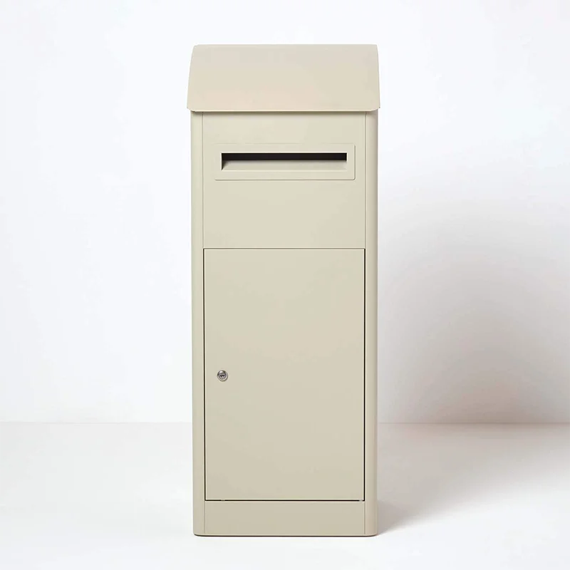Outdoor Steel Newspaper Letter Drop Box Outdoor Mailbox with Large Capacity Waterproof Secure Parcel Delivery Box