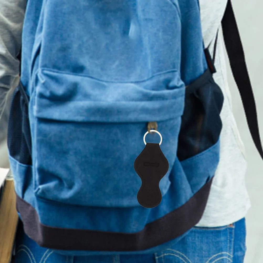 Portachiavi con custodia per rossetto da 4 pezzi Porta balsamo per labbra in neoprene premium Custodia da viaggio compatta per organizer per trucco lucidalabbra