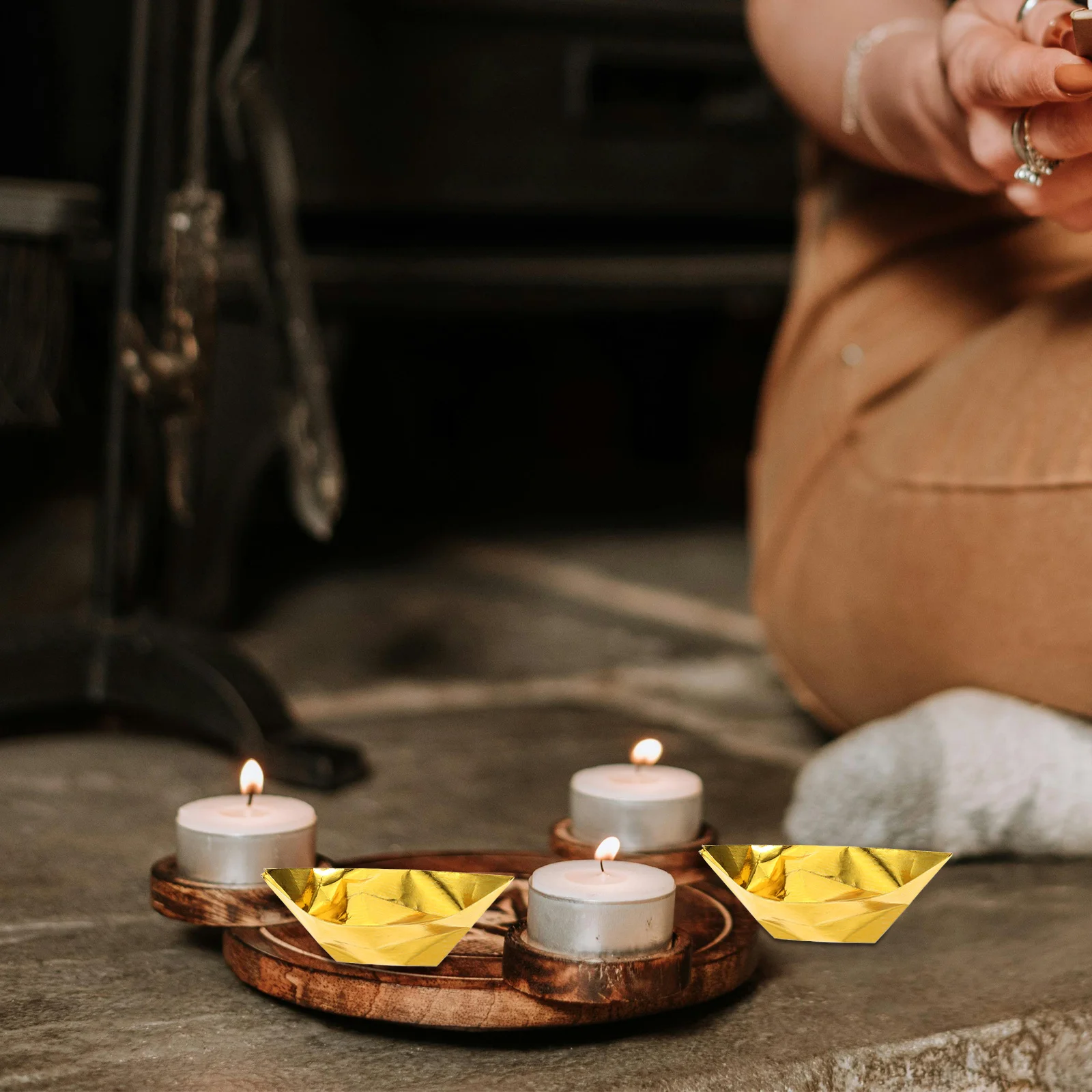 

1000Pcs Yuanbao Paper Gold Ingots Ancestor Worship Supplies Tomb Sweeping Festival Sacrificing Accessories Qingming Festival