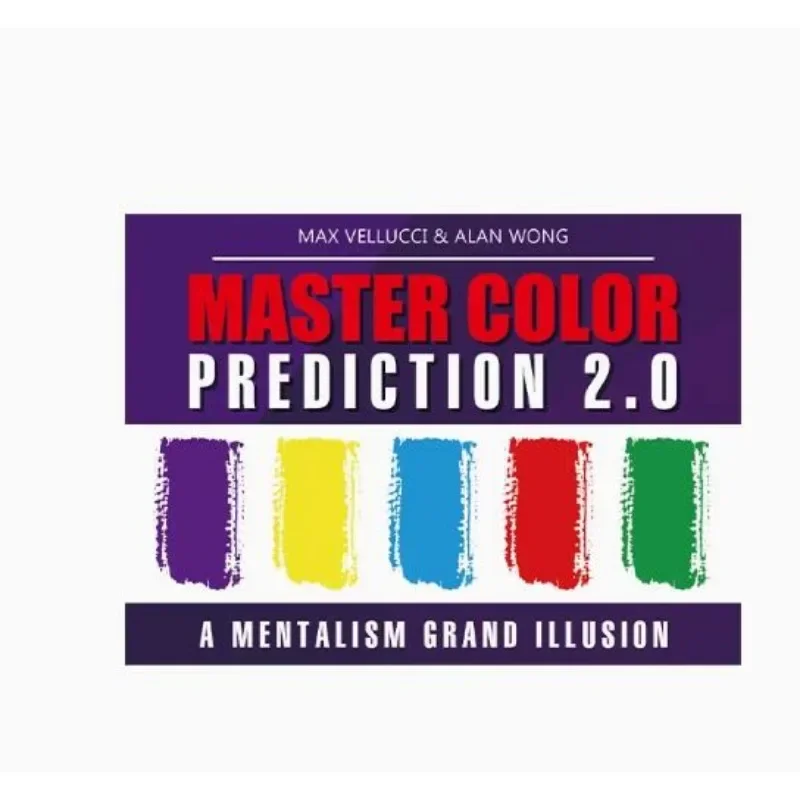 

Stage Master Color Prediction 2.0 by Max Vellucci Magia Magician Illusion Magic Tricks Gimmick Mentalism Bizarre Psychokinesis
