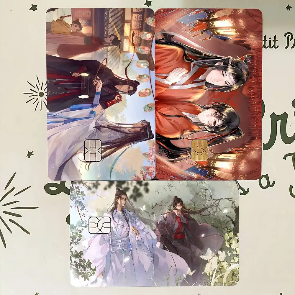 Anime Mo Dao Zu Shi 2024 Anime Cartoon Skin Stickers Film Tape Case For Big Credit Debit Card Front Side