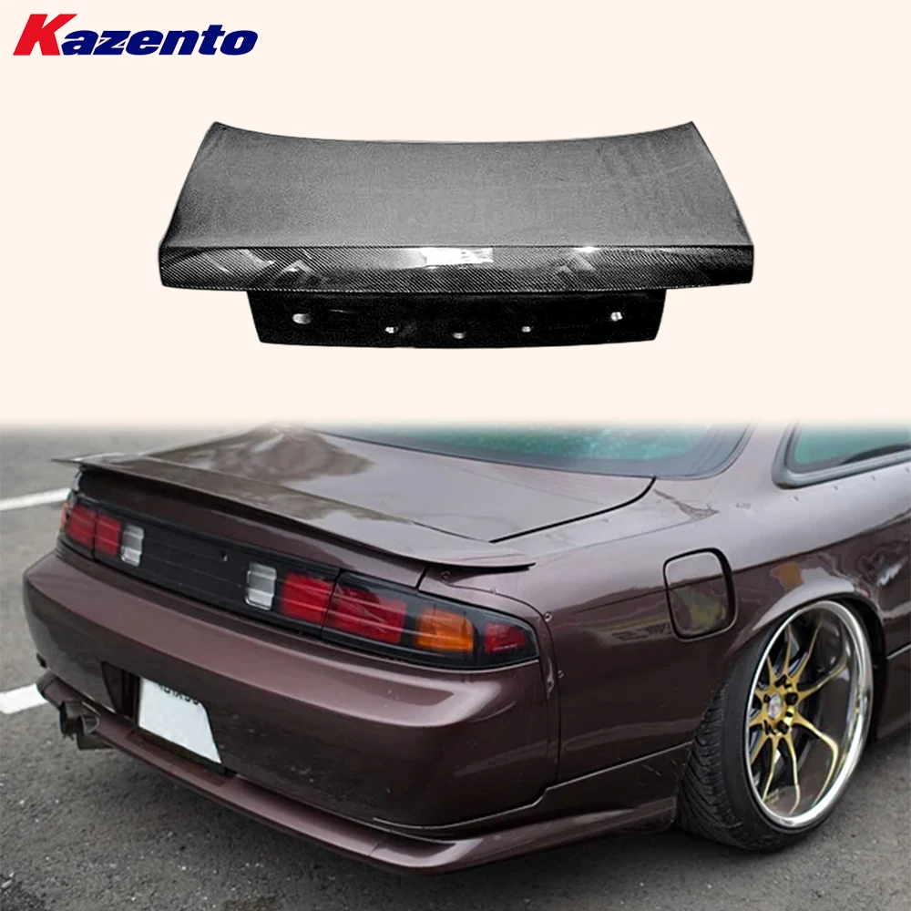 

For Nissan 200SX S14 S14A OE Carbon Fiber Rear Trunk Without Brake Light Hole