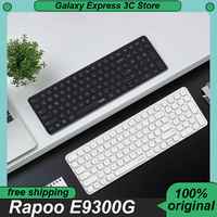 Rapoo E9300G Multi-mode Keyboard 99Keys Wireless Bluetooth Thin Keyboard Long-endurance Portable Desktop Laptop Gamer Keyboards