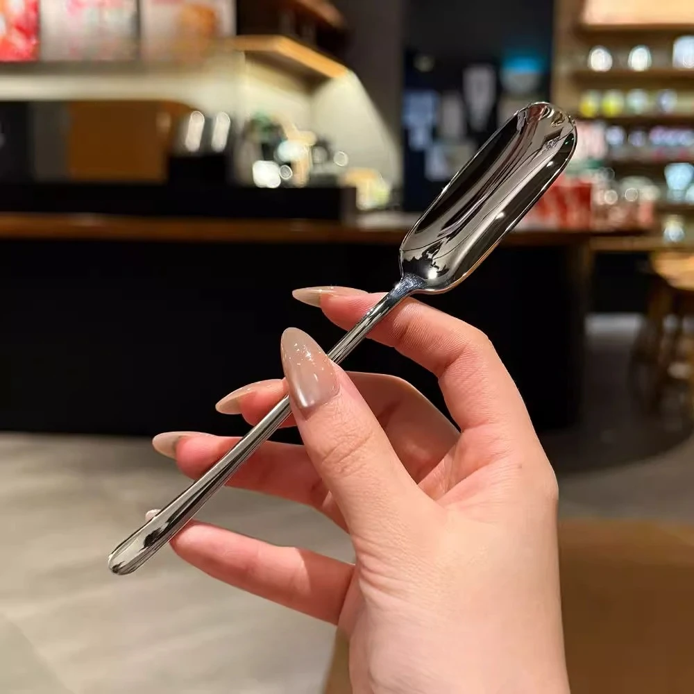 

Household 316 stainless steel dessert spoon yogurt ice cream spoon high value coffee stirring