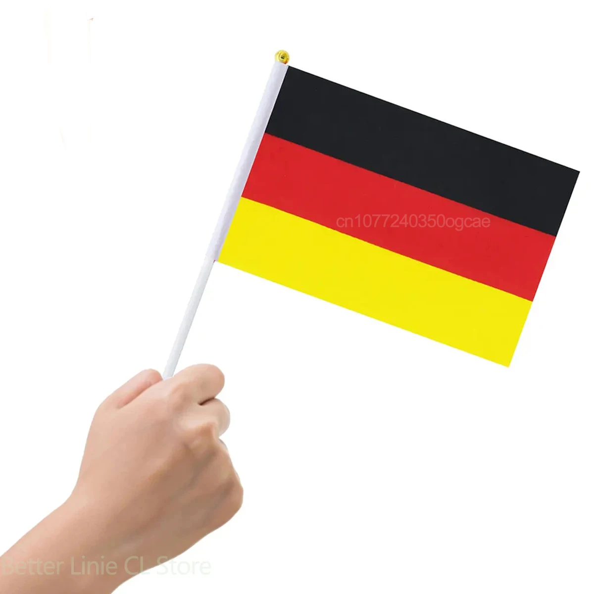 2026 DE OSCAM ICAM 8 خطوط أحمر أسود أصفر ألمانيا 8x12 سنتيمتر خطوط أوروبا ألمانيا Oscams أعلام اليد