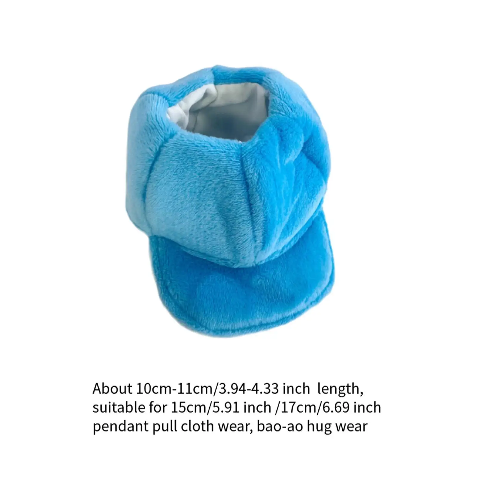 Mini chapéu de boneca de 6 polegadas, chapéu de pelúcia de boneca, elegante, confortável, adorável, acessórios de boneca fofos, vestir-se para idade 5-7 8-10, boneca pendente