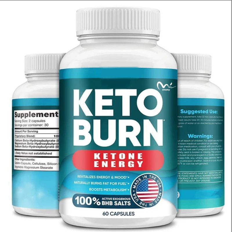 Keto BHB-60 Capsules Containing Pure BHB Exogenous Ketone Supplements forWeight Loss andMetabolism Promotion in Ketone Disorders