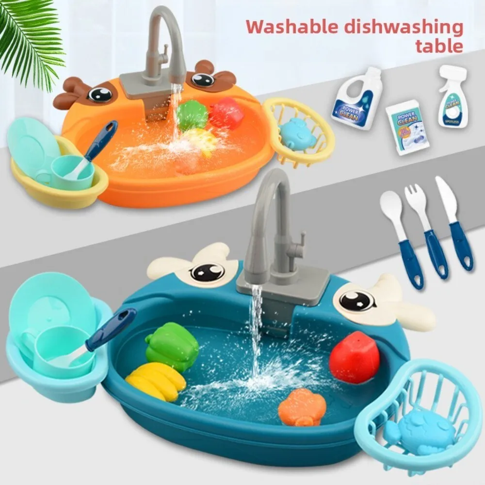 ของเล่นอ่างล้างจานสำหรับเด็ก ทำจากพลาสติกทนทาน เหมาะสำหรับการเล่นสมมติ ล้างผักและล้างจาน สนุกสนานกับกิจกรรมเล่นน้ำ