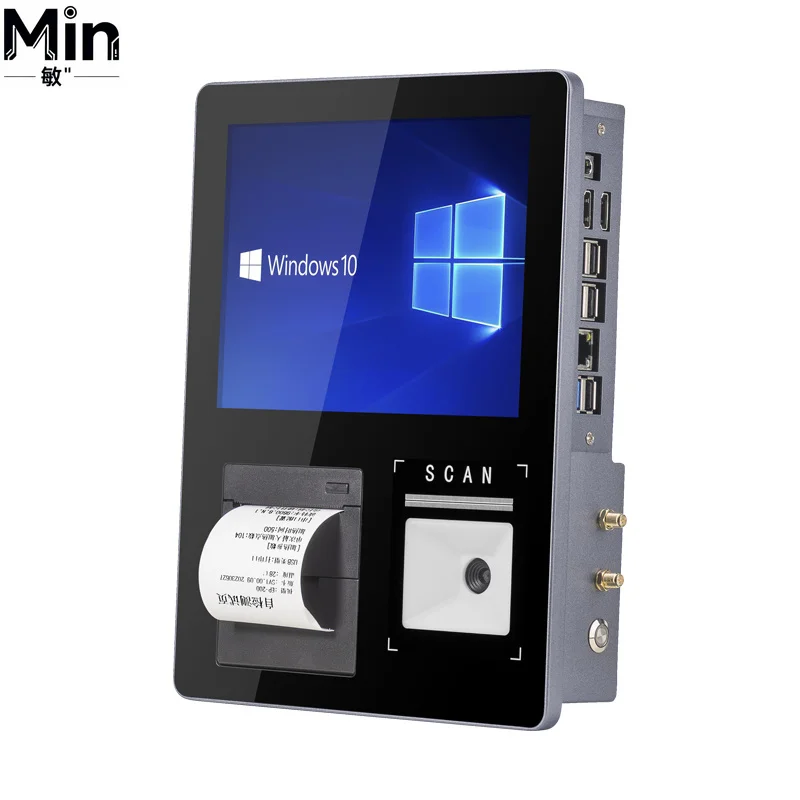 Window Style Price Checking Terminal Android Barcode Scanner with 58mm Receipt Printer