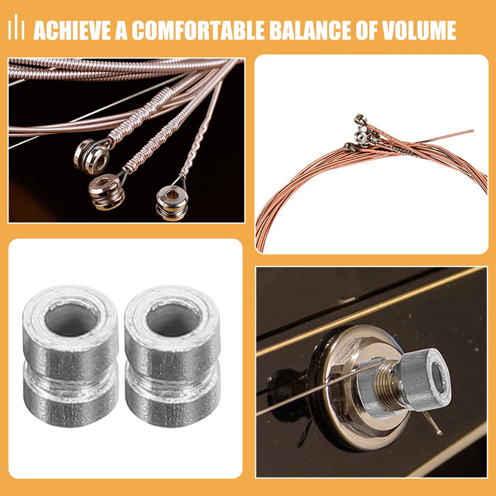 

20 Pcs Electric Guitar Strings Replacement Parts Accessory Beads Steel Metal Acoustic