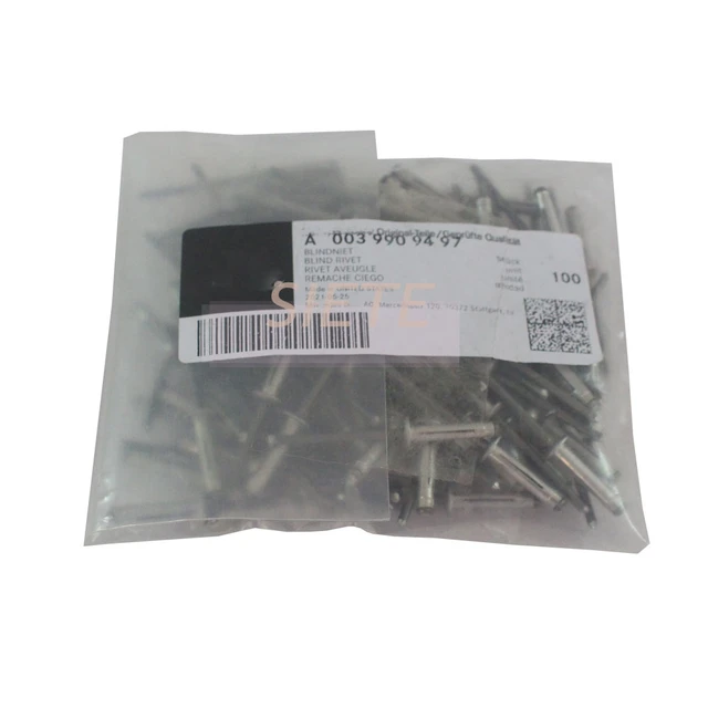 100pcs Original Bumper Cover Lower Trim Panel Rivet For Mercedes  