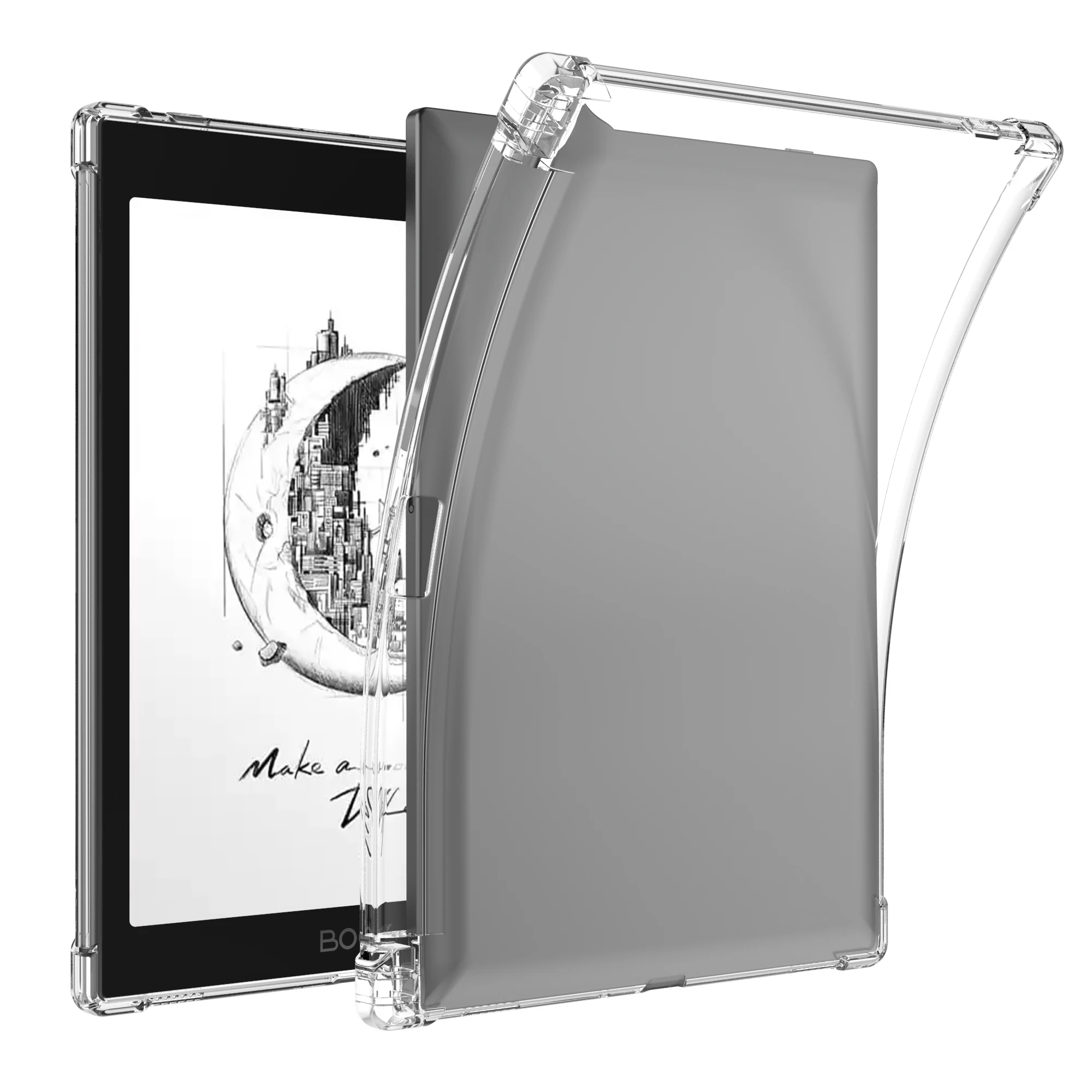 Clear Case for Onyx Boox Tab Mini C Tablet (2023 Release) - Ultra-Thin Lightweight Transparent Silicone Flexible Soft Back Cover