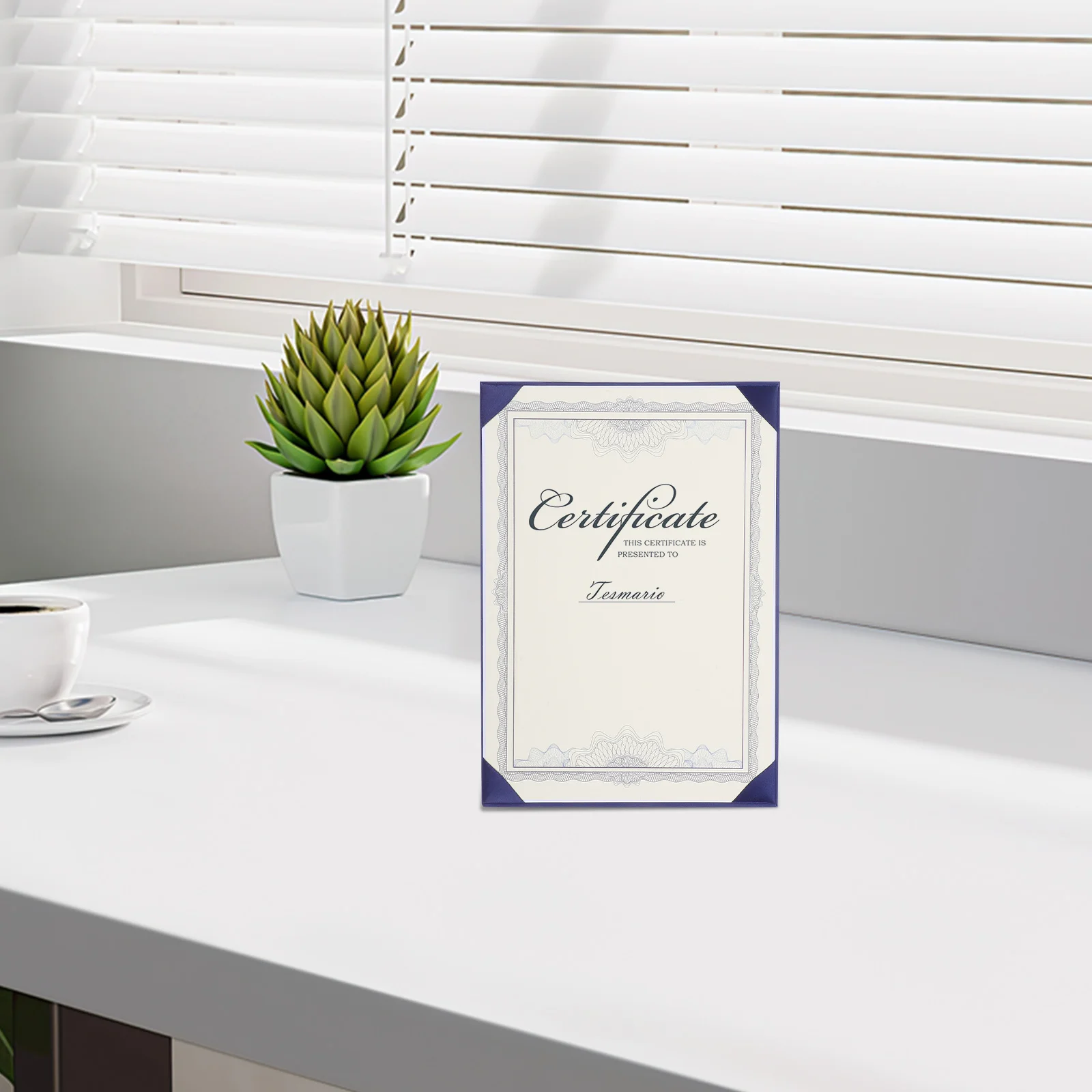 

Blank Certificate Covers Waterproof Paper Silk Cloth Diploma Frames Graduation Diploma Display Certificate Holder Photo