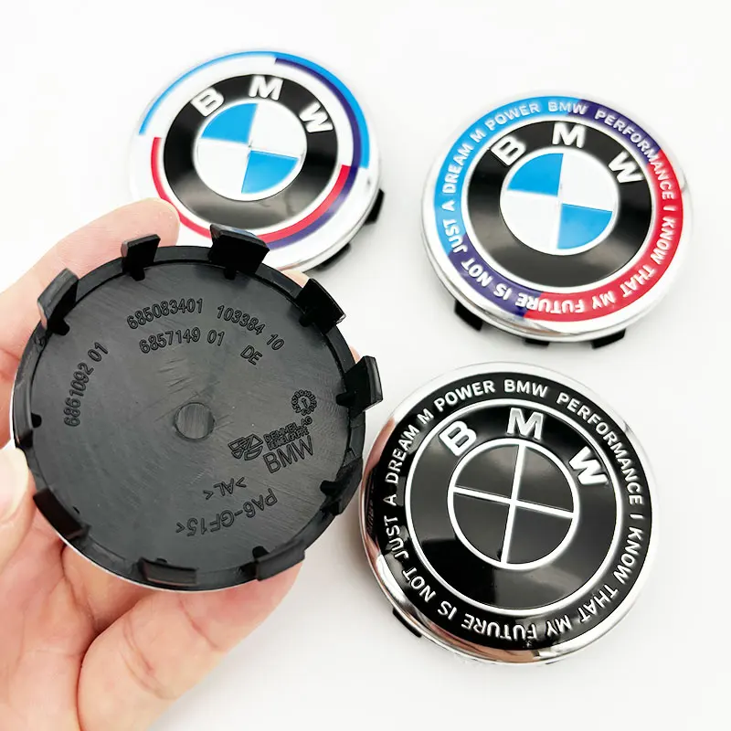 4Pcs ABS 56mm Car Wheel Center Caps Hub Cover Emblem For BMW E30 E34 E38 E39 F82 F84 F26 G21 G23 G31 G12 X1 X2 M3 M4 Accessories