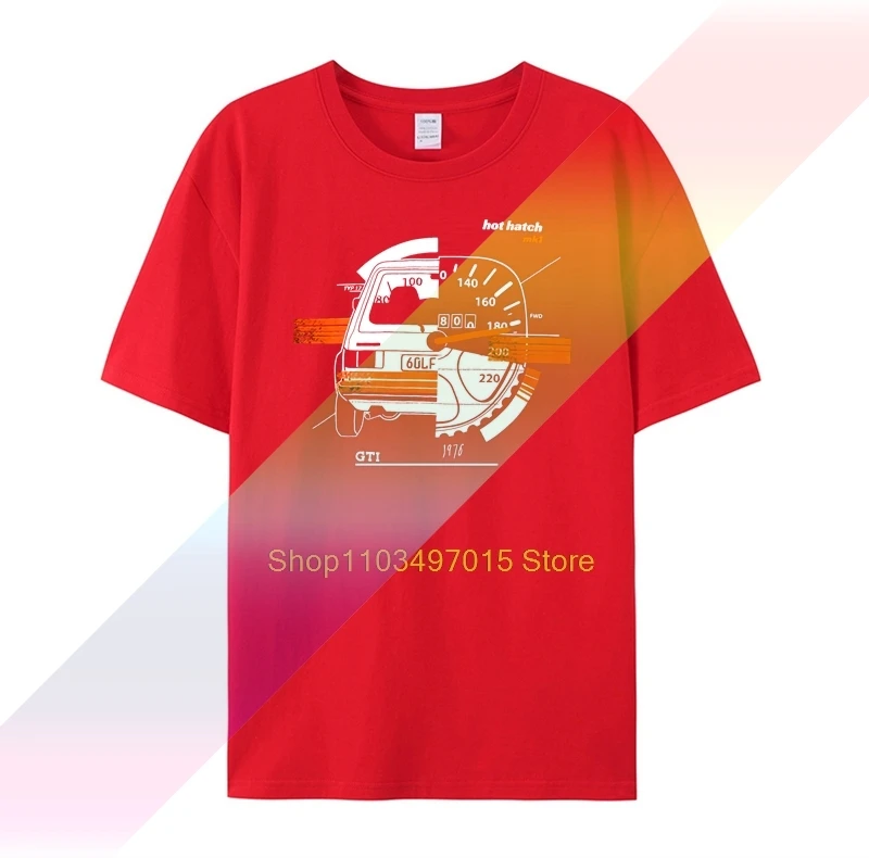 Hot Hatch Tee t shirt for Golf Mk1 GTI fans