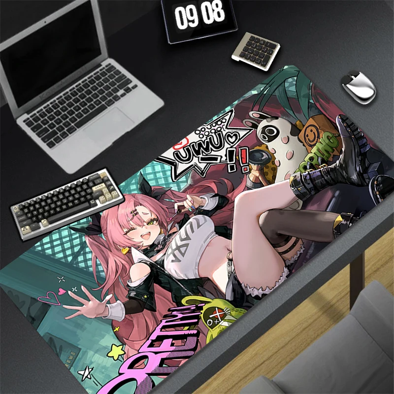 

Zenless Zone Zero Nicole Demara Mouse Pad Laptop Pink Cute Sexy Anime Girl Mousepad XL PC Kawaii Gamer Cabinet Keyboard Desk Mat