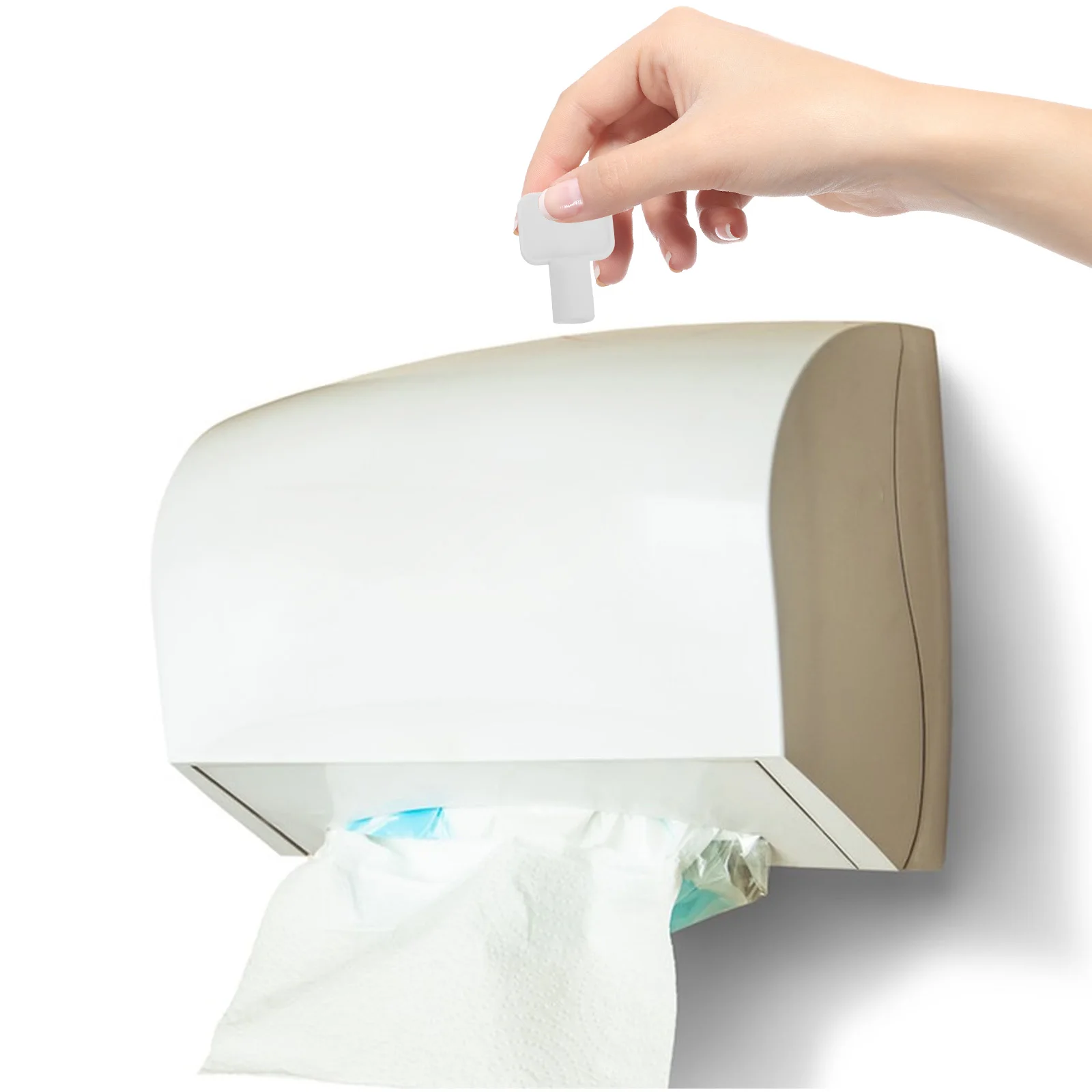 

Toilet Paper Dispenser Keys Plastic Hand Towel Key Replacement Commercial Bathroom Tissue Box Accessory Stylish Design Easy