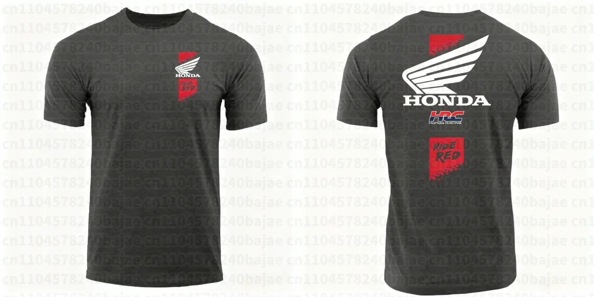 2026 Sommer Mode Moto Grafik Arbeitskleidung Baumwoll-T-Shirt mit Aufdruck Locker Lässig Bequem und Atmungsaktiv – Detail 4