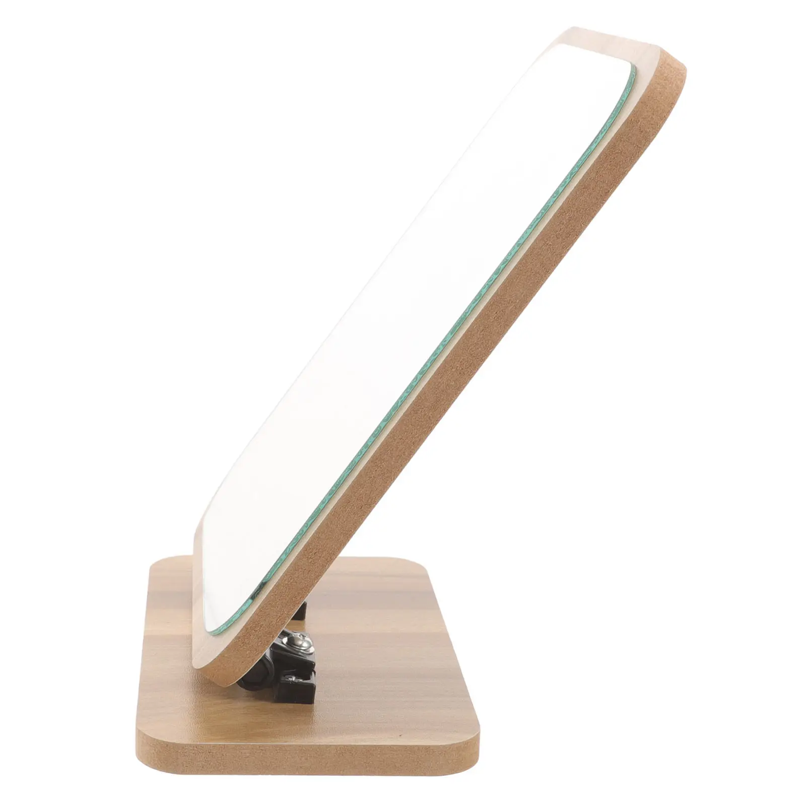 

Компактное вращающееся зеркало для макияжа с деревянной подставкой, настольное зеркало для туалетного столика в спальне или ванной комнате для женщин