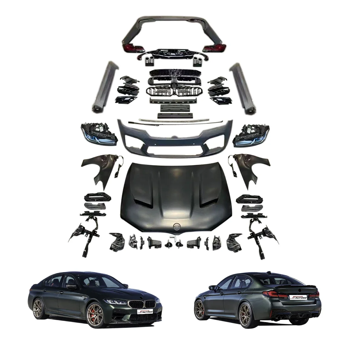 

Body Kit For BMW 5 Series F10 2010 2011 2012 2013 2014 2015 2016 2017 upgrade to M5CS M-Power M-Performance Style Assy