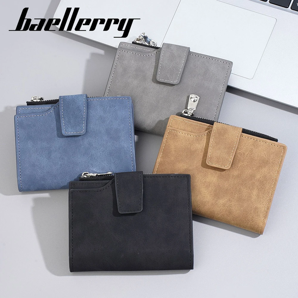 Baellerry اسم النقش جديد الرجال محافظ أعلى جودة بولي Card حافظة للبطاقات سستة الذكور عملة المحفظة بطاقة بسيطة وحامل صور الرجال المحفظة
