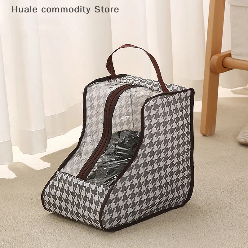 Sacos de armazenamento de sapatos capa longa equitação botas de chuva organizador à prova de poeira portátil viagem zíper bolsa acessórios suprimentos item