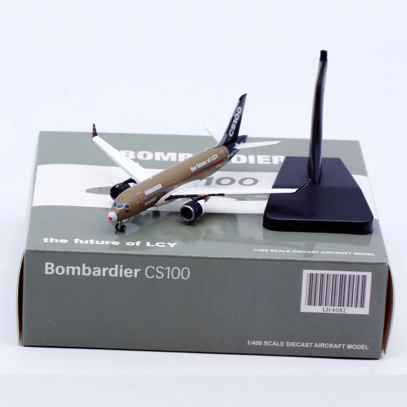 

LH4082 Alloy Collectible Plane Gift JC Wings 1:400 Bombardier 'House Color' CS100 Diecast Aircraft JET Model C-GWYD With Stand