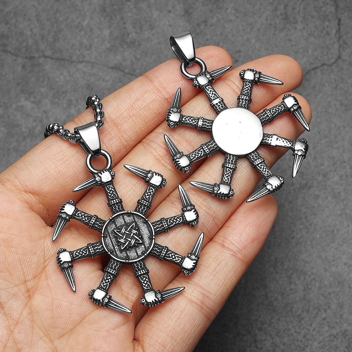 바이킹 단검 독특한 부적 남자 목걸이 스테인레스 스틸 - Men Accessories Wholesale 리뷰 및 가격