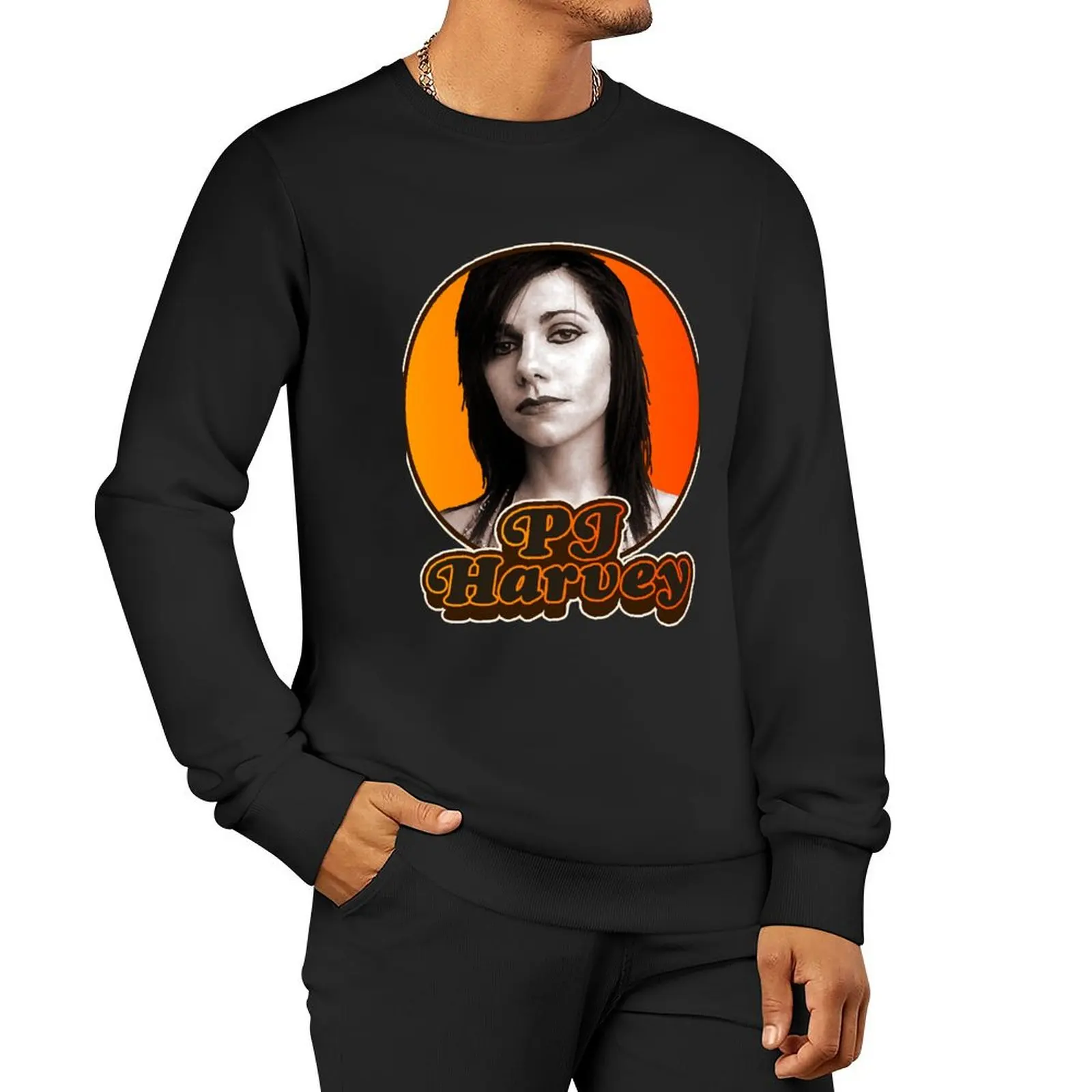 Retro PJ Harvey Tribute Pullover Hoodie male clothes men's coat sweatshirts