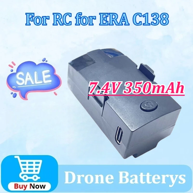 

7.4V 350mAh Battery for ERA C138 Helicopter LiPo Battery for C138 BELL206 RC Helicopter Spare Accessories Parts RC